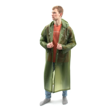 Плащ-дождевик СЛЕДОПЫТ, EVA, 76х130 см., на кнопках, с капюшоном, цв. army green