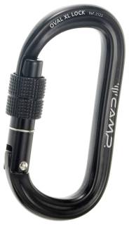 Карабин Oval XL Lock Черный | CAMP