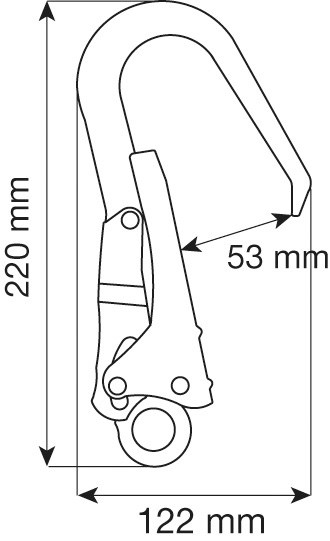 Карабин Steel Hook 53 мм | CAMP