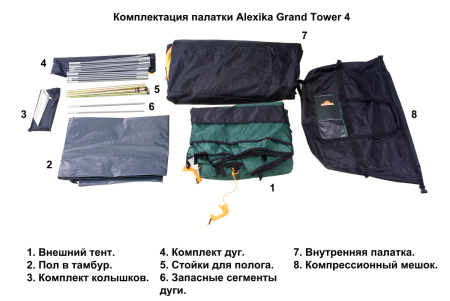 Палатка Grand Tower 4 Alexika (Алексика)
