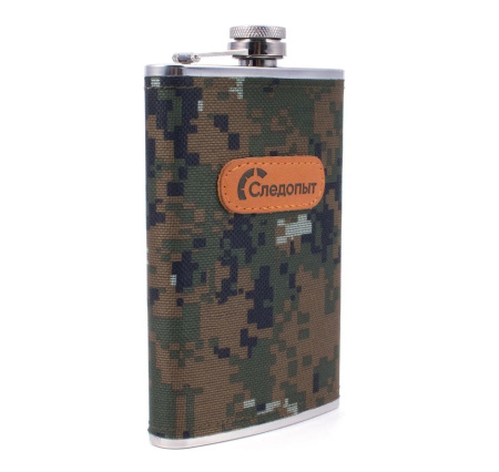 Фляжка Следопыт в оплетке из oxford camo pixel, 280 мл PF-BD-F22