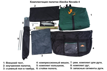 Палатка Nevada 4 Alexika (Алексика)