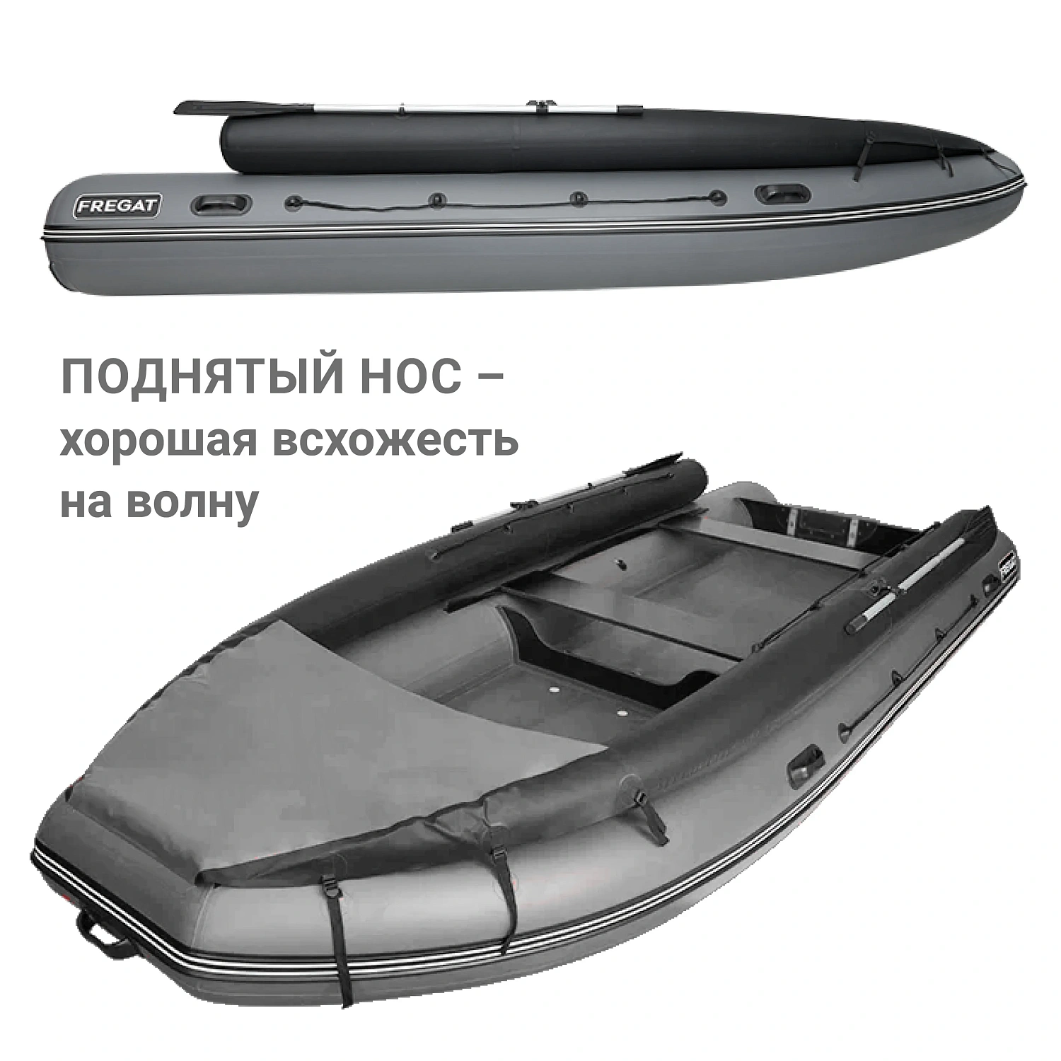 Лодка ПВХ Фрегат 450 FM Jet/L/S (ФМ Джет/Л/С)
