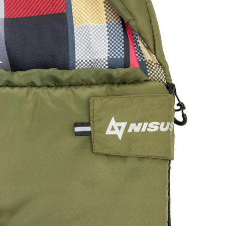Спальный мешок TRAVEL 400 (210*70) Hollowfiber зелёный (N-SB-H400-210x70) NISUS