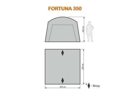 Шатёр автомат Fortuna 350 World of Maverick