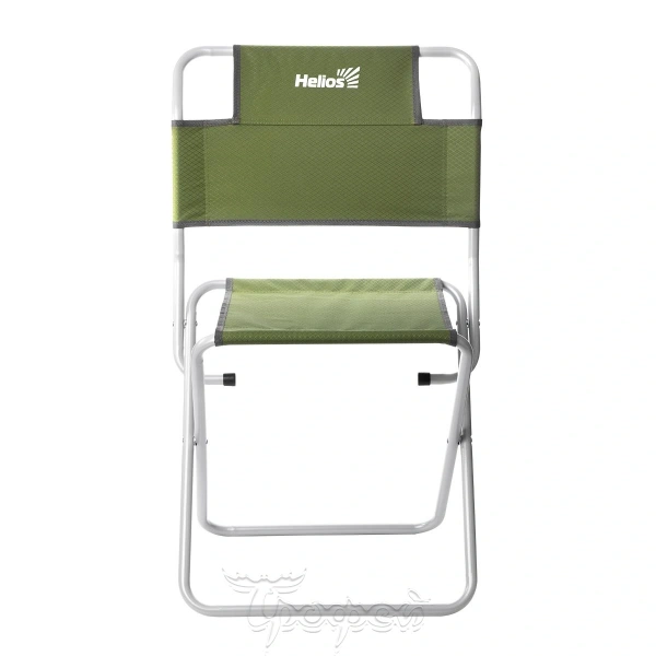 Стул туристический со спинкой Green СР-450.19(с) (арт.T-TC-450.19s-G) (труба Ø 19) Helios