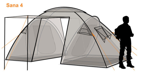 Палатка Sana 4 Forest Canadian Camper (Канадиан Кампер)