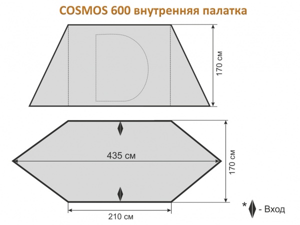 Внутренняя палатка для шатра Cosmos 600 World of Maverick (Маверик)