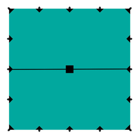 Тент 6x6 м (таффета) Tramp