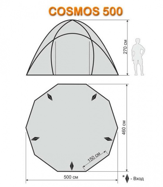 Шатер-тент COSMOS 500 World of Maverick