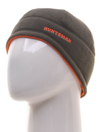 Шапка Huntsman двусторонняя (флис) хаки/оранжевый