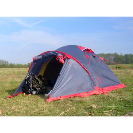 Палатка экспедиционная Mountain 2 (V2) серая Tramp (Трамп)