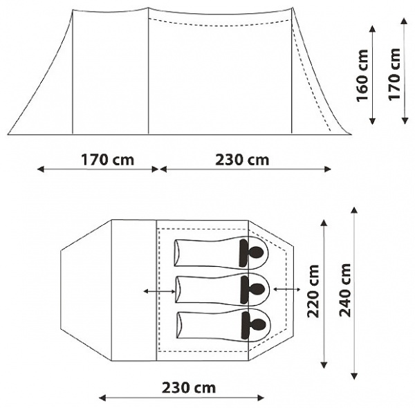 Палатка Tanga 3 Canadian Camper