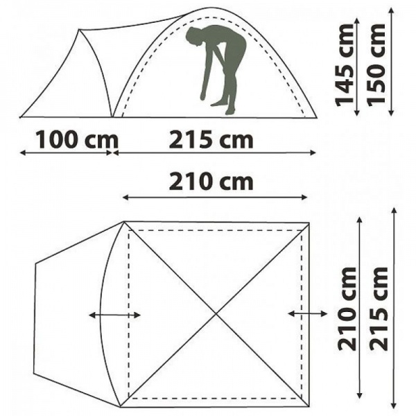 Палатка Karibu 4 Canadian Camper