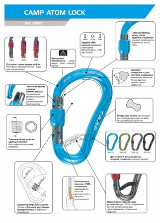 Карабин CAMP Atom 2Lock