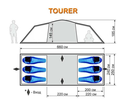 Палатка автомат Tourer 400 World of Maverick