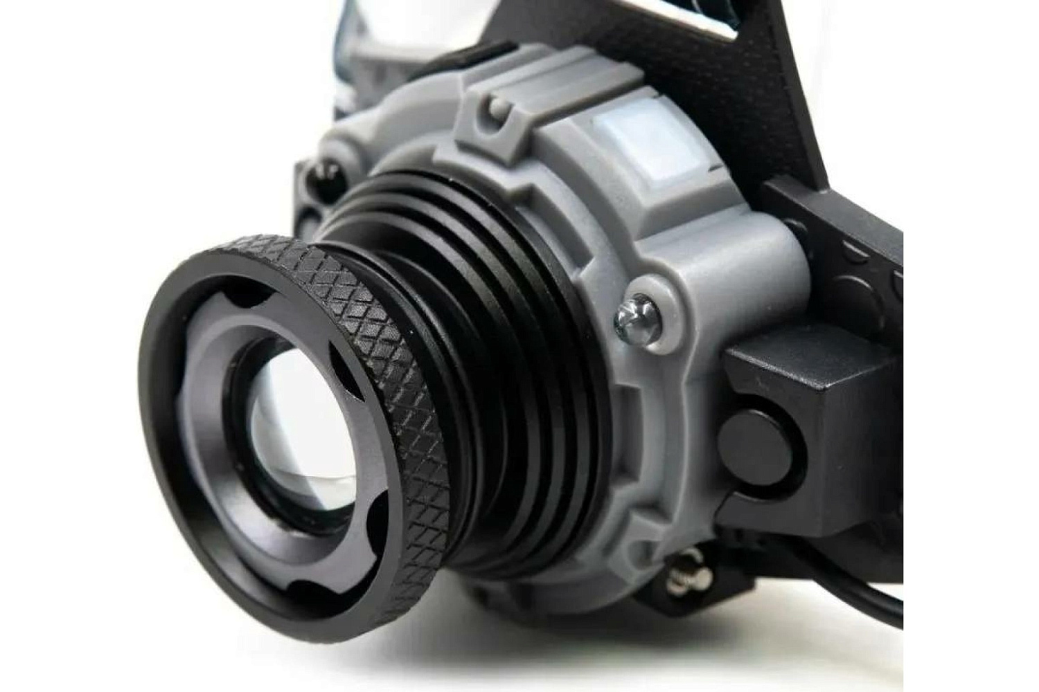 Налобный фонарь Вольт-М, 1 LED, zoom, аккум. 220В, PF-PFL-HL51  Сибирский Следопыт
