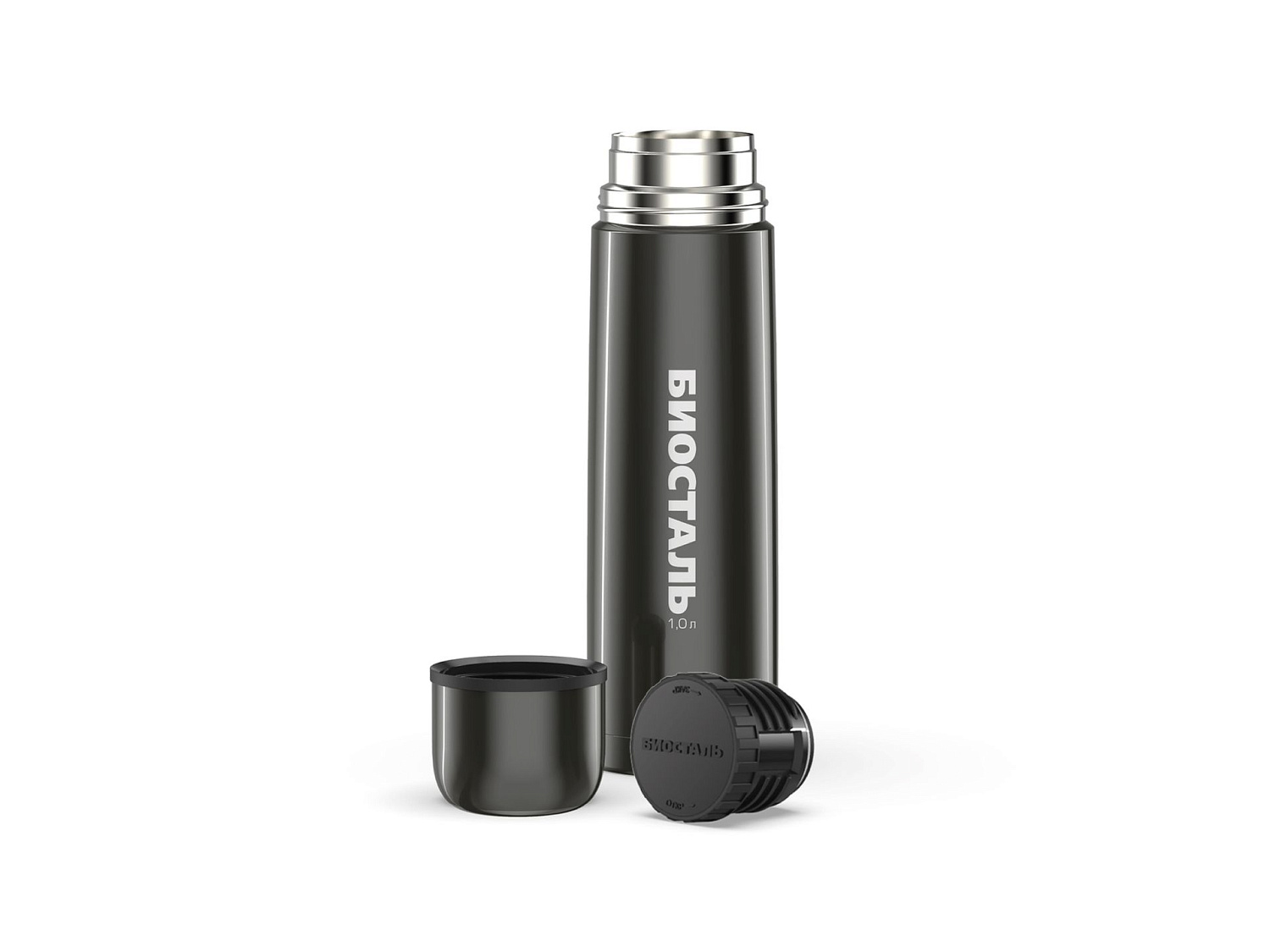 Термос Biostal NB-1000V воронёная сталь, 1 л