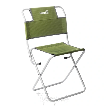 Стул туристический со спинкой Green СР-450.19(с) (арт.T-TC-450.19s-G) (труба Ø 19) Helios
