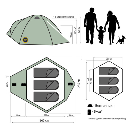 Туристическая палатка автомат Igloo Solar Control, light tan World of Maverick