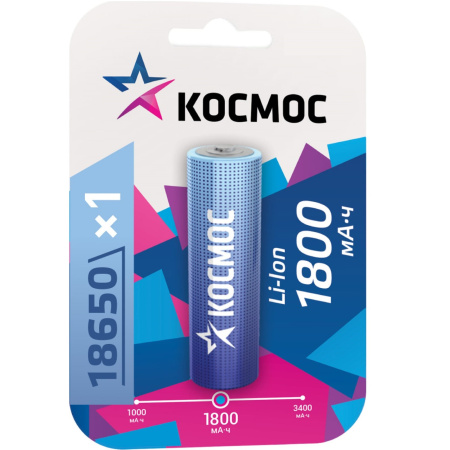 Аккумулятор Космос LI-ion 1800 mAh 1BL без защиты