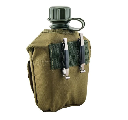 Фляжка №1 армейская в чехле HS-NP 020009-02 Helios