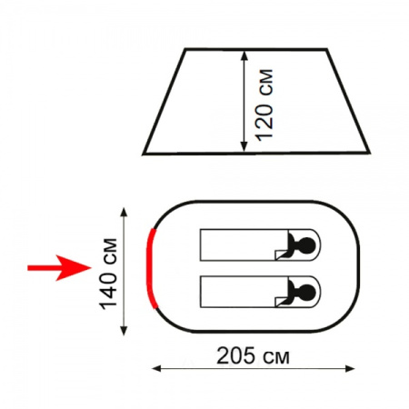 Палатка однослойная POP Up 2 V2 Totem (Тотем)