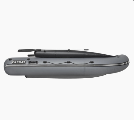 Лодка ПВХ Фрегат 370 F с фальшбортом серая, зеленая